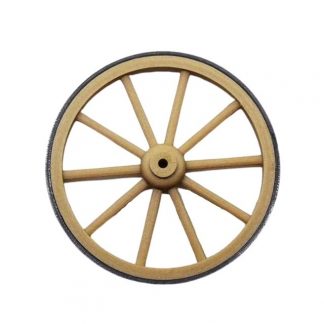 Une roue de charrette miniature 5 cm avec cerclage