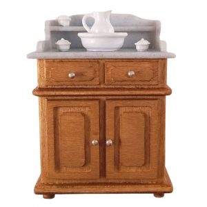 meuble de toilette ancien miniature pour santon